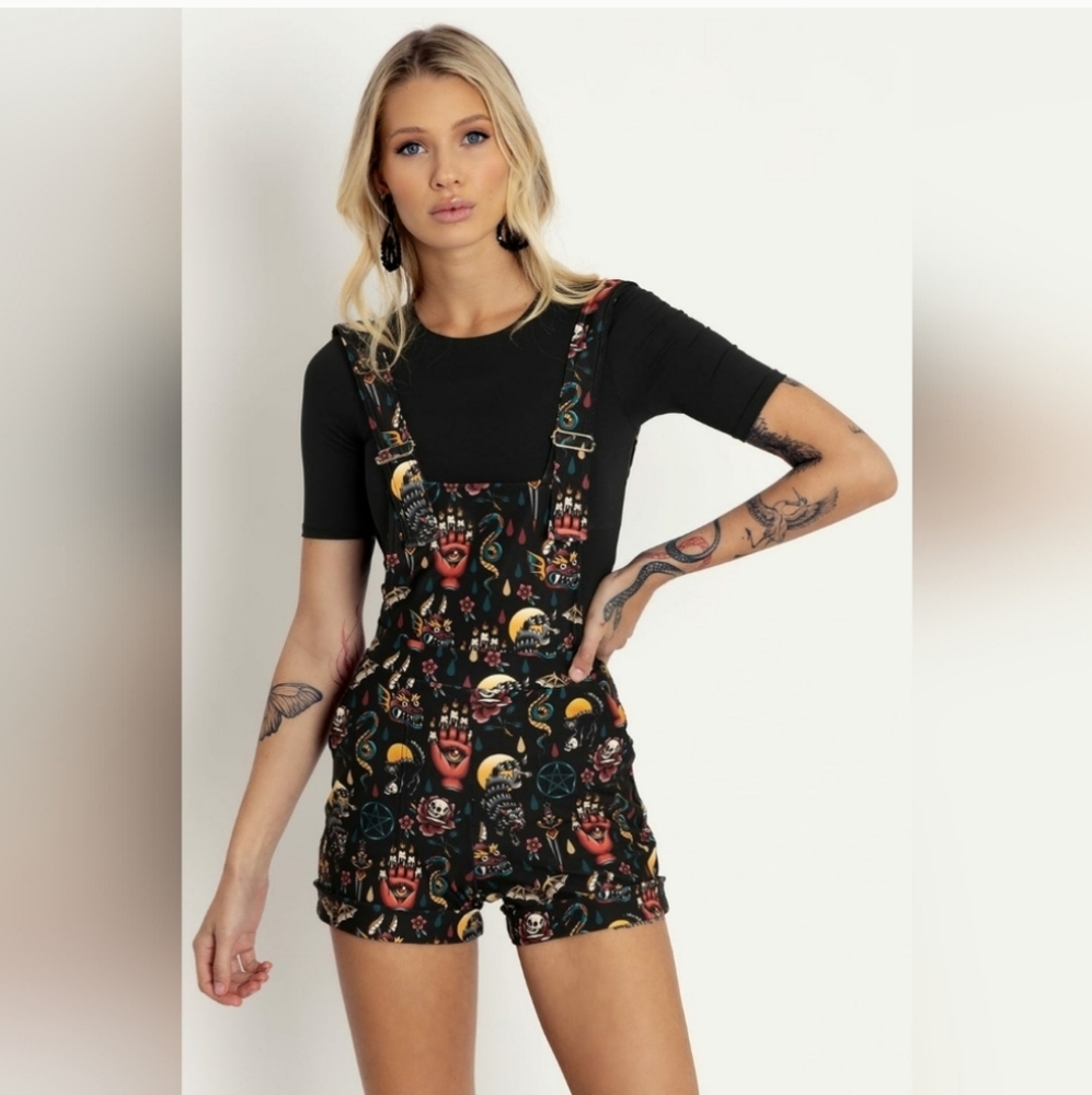 Blackmilk Tattoo Flash Overalls Limited - L